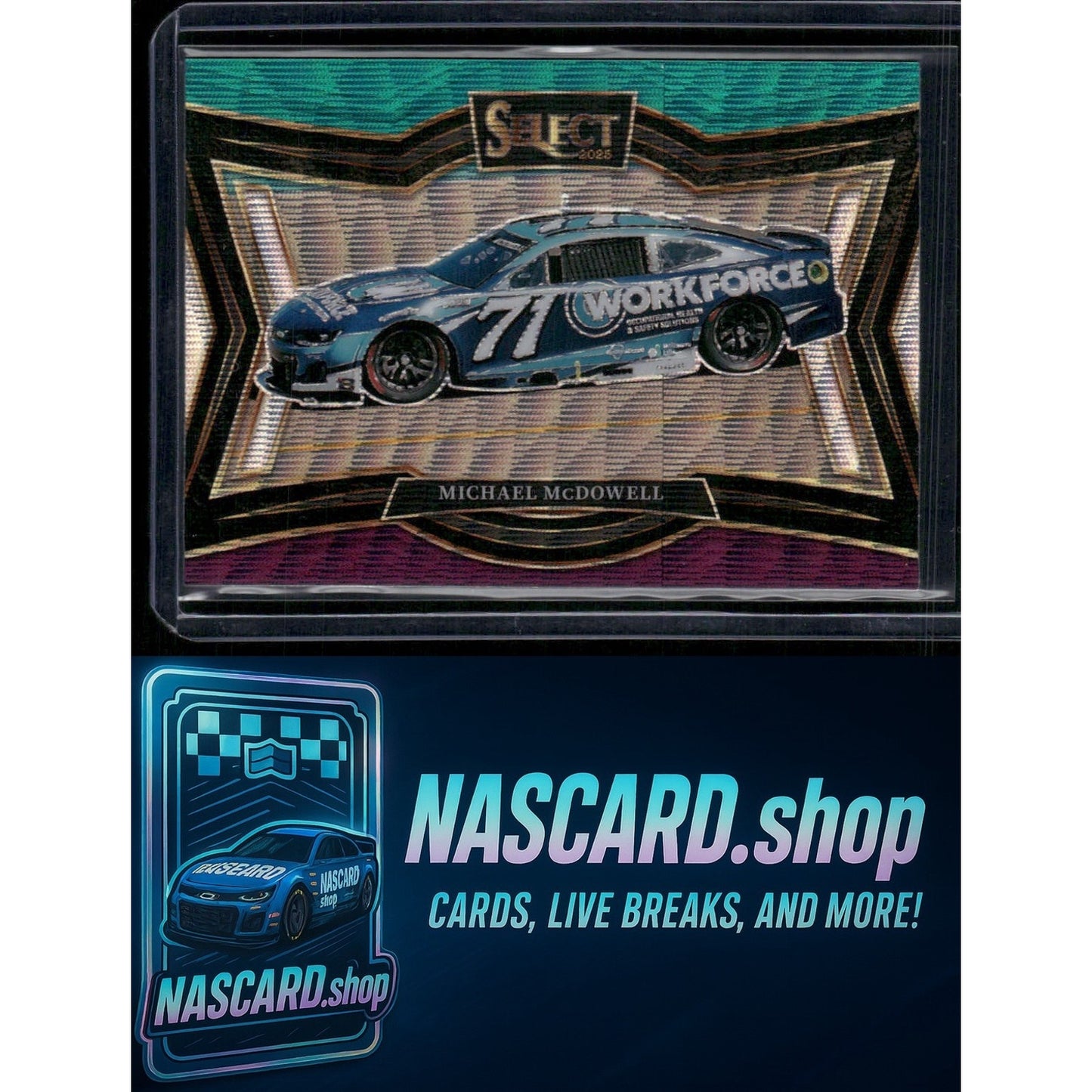 2025 Panini Select #121 Michael McDowell Tri-Color Prizms