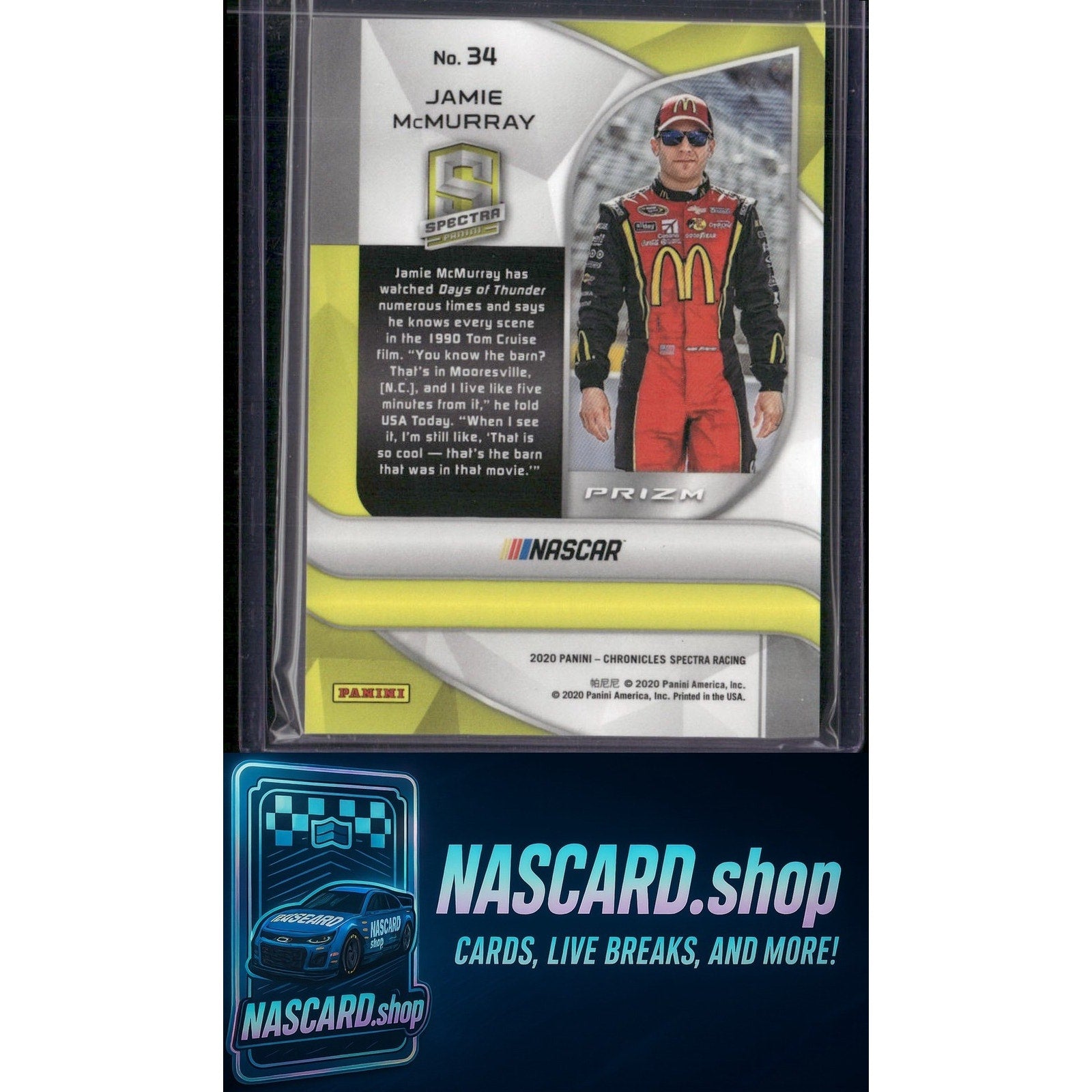 2020 Panini Chronicles #34 Jamie McMurray Spectra - NASCARD.shop