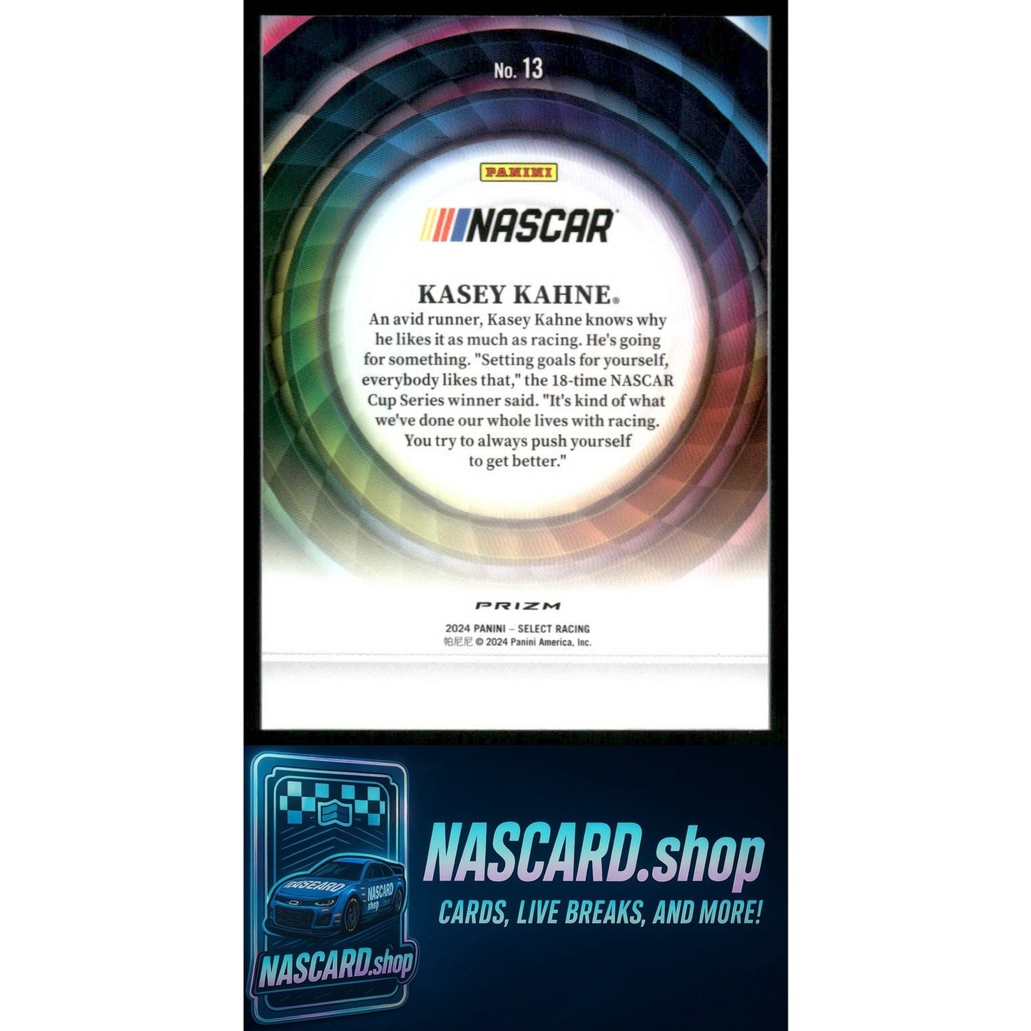 2024 Panini Select #13 Kasey Kahne Color Wheel