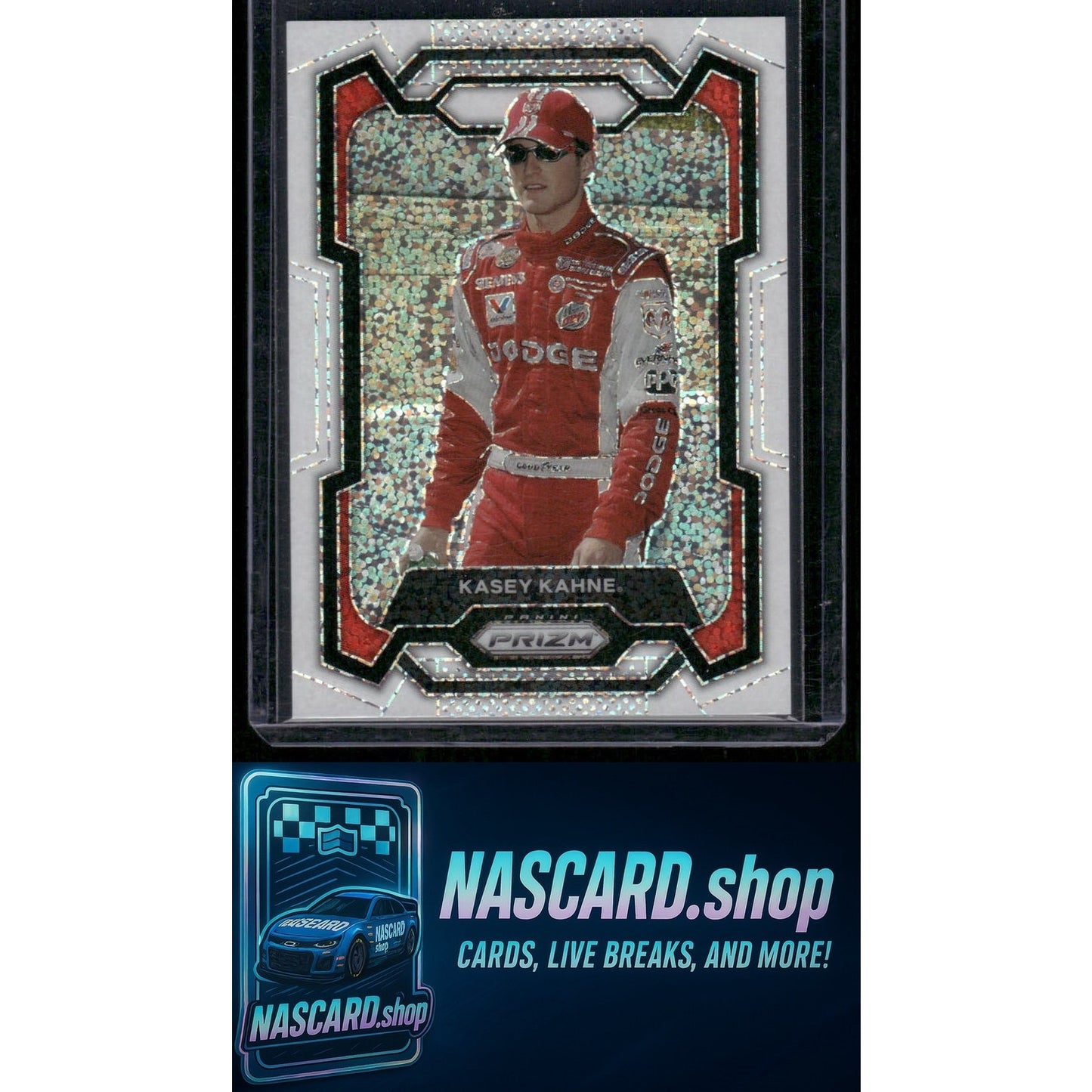 2024 Panini Prizm #31 Kasey Kahne White Sparkle