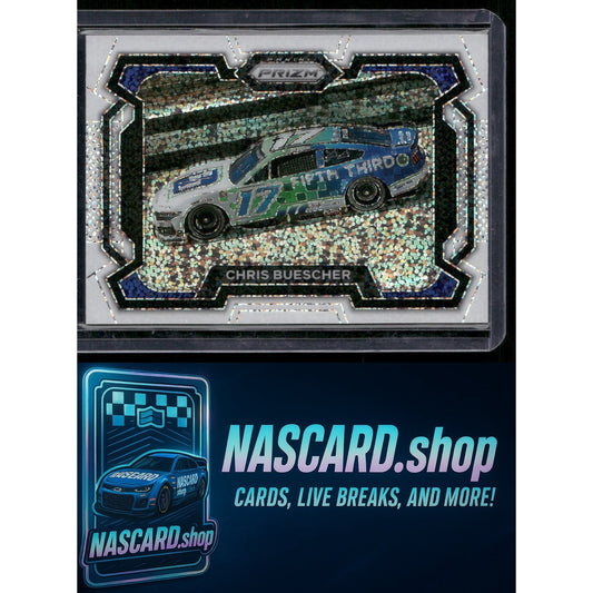 2024 Panini Prizm #79 Chris Buescher White Sparkle