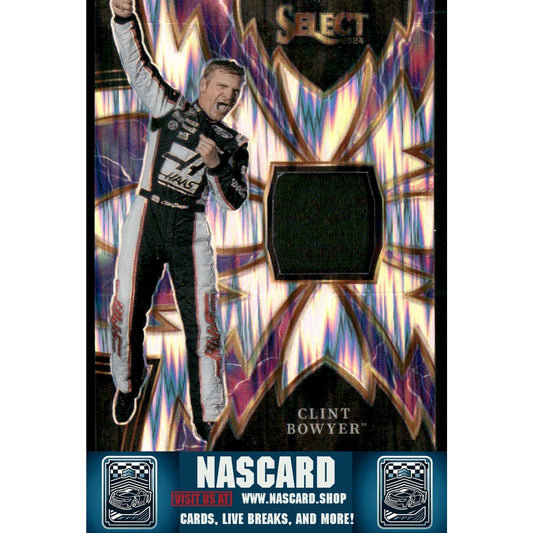 2024 Panini Select #S-CBY Clint Bowyer Sparks Flash Prizms - NASCARD.shop