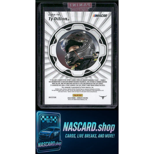 2024 Donruss #DIA-TD Ty Dillon Dialed In Autographs - NASCARD.shop