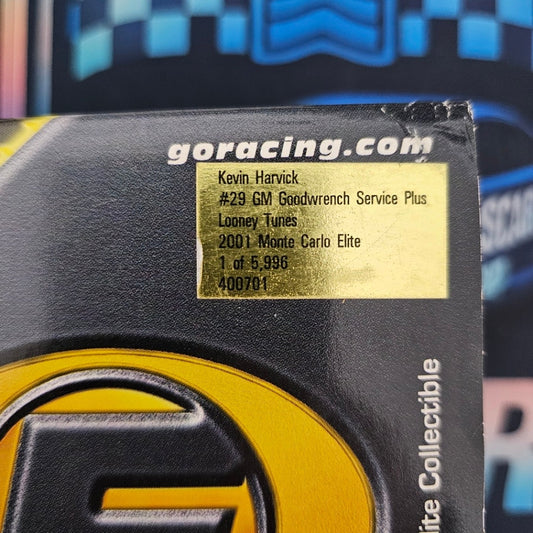 Kevin Harvick #29 Goodwrench Looney Tunes 2001 Rookie Season Diecast 1:24 Elite 1 of 5996