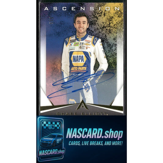 2020 Panini Chronicles #3 Chase Elliott Ascension Autographs Gold #5/5