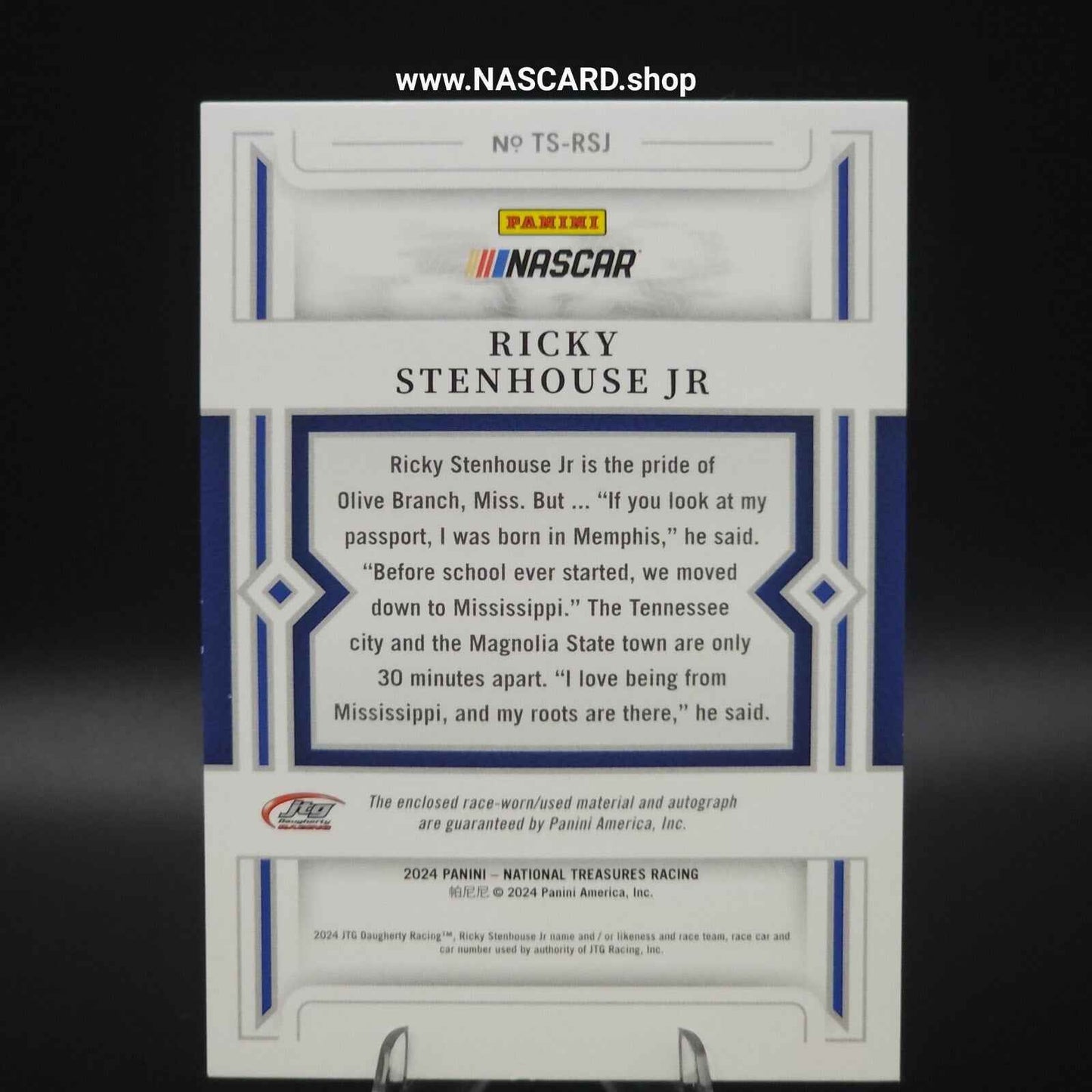 2024 National Treasures Treasured Swatches Ricky Stenhouse Jr. /99 - NASCARD.shop