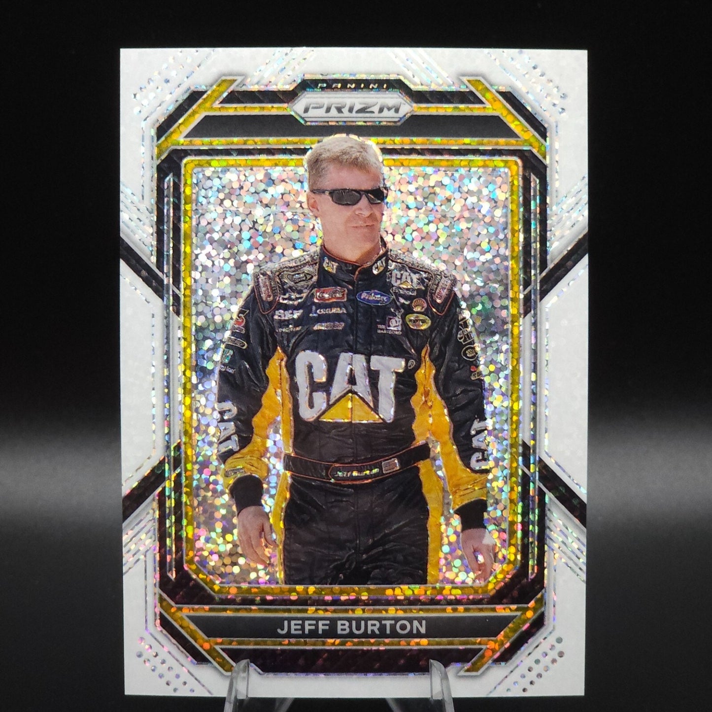 2023 Panini Prizm - Jeff Burton #52 White Sparkle Prizm