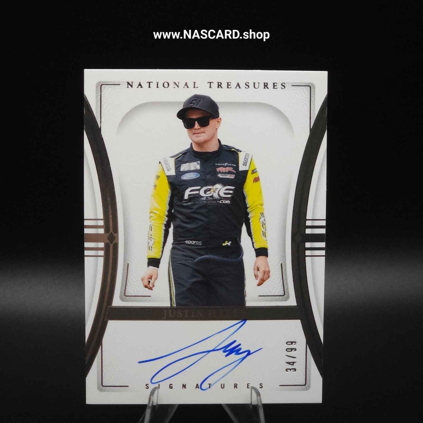 2024 Panini National Treasures Signatures Justin Haley /99