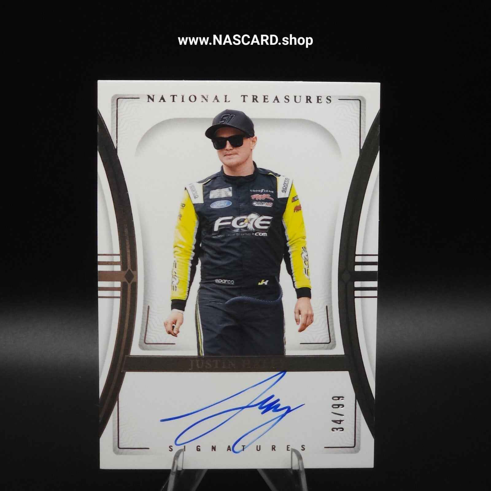 2024 Panini National Treasures Signatures Justin Haley /99