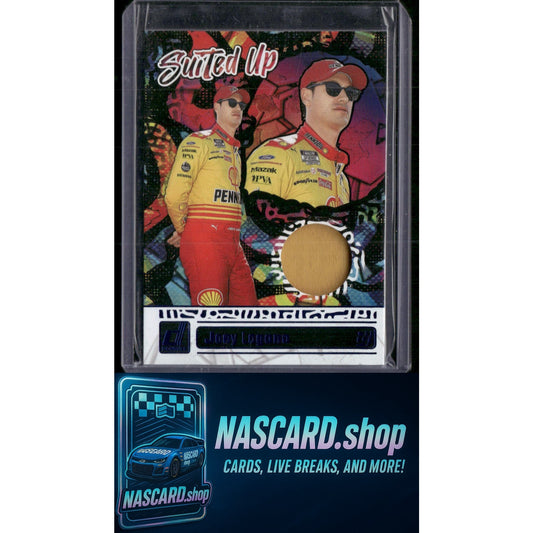 2024 Donruss #SU-JL Joey Logano Suited Up Swatches Blue - NASCARD.shop