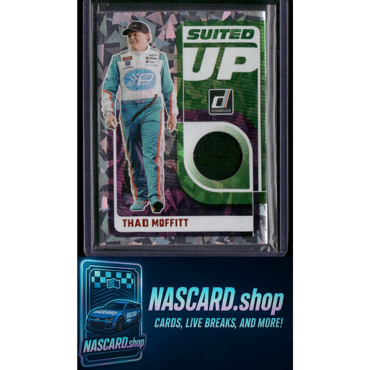 2025 Donruss #SU-TMT Thad Moffitt Suited Up Swatches Orange Ice - NASCARD.shop