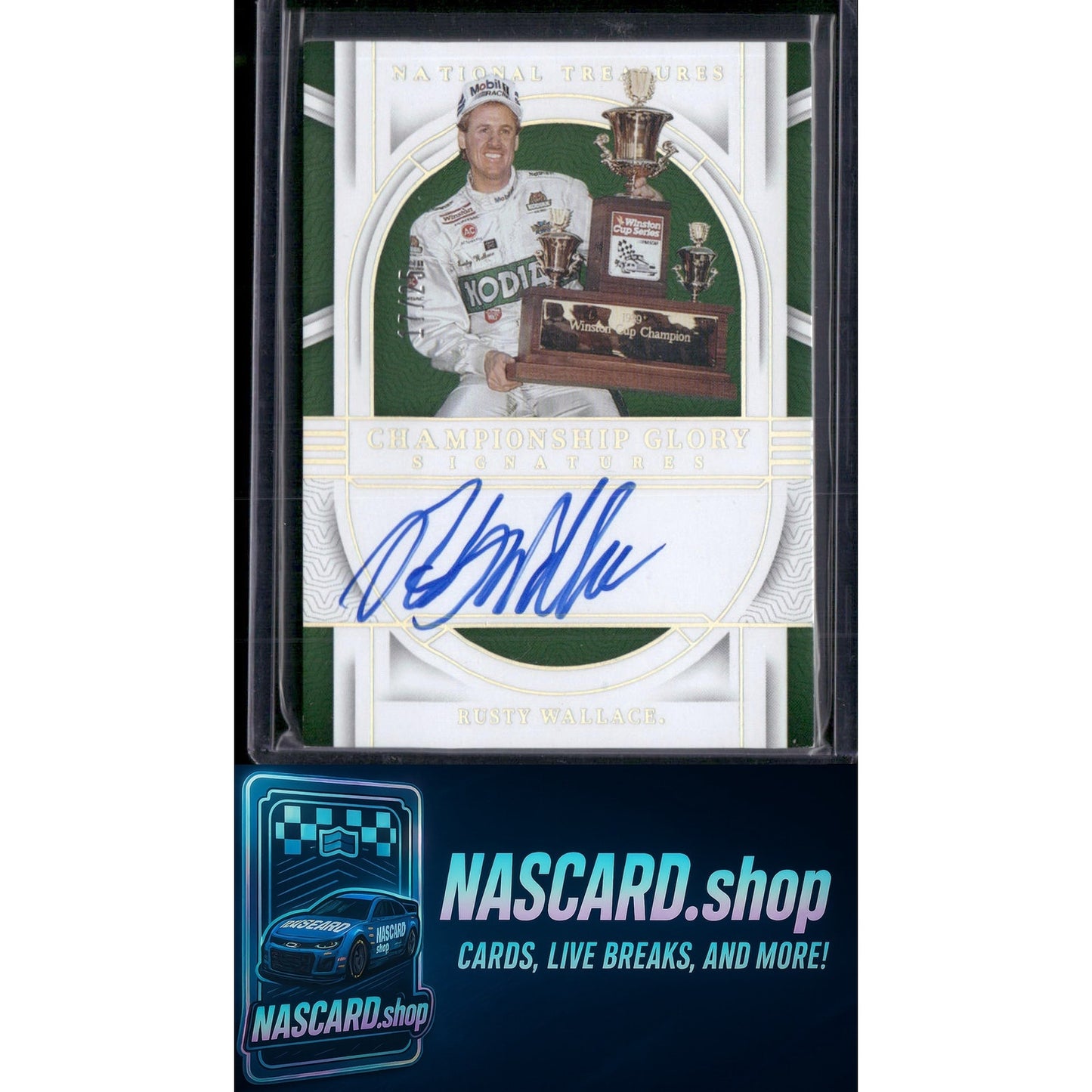 2024 National Treasures Rusty Wallace Championship Glory Auto Holo Silver /25 - NASCARD.shop