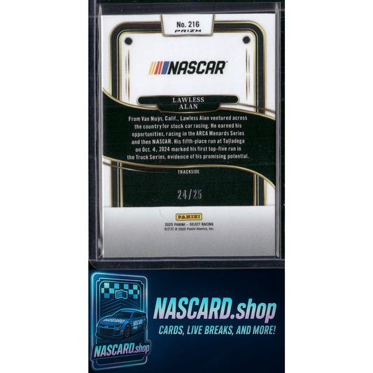 2025 Select Racing #216 Lawless Alan Trackside Tie-Dye Prizms #/25 - NASCARD.shop