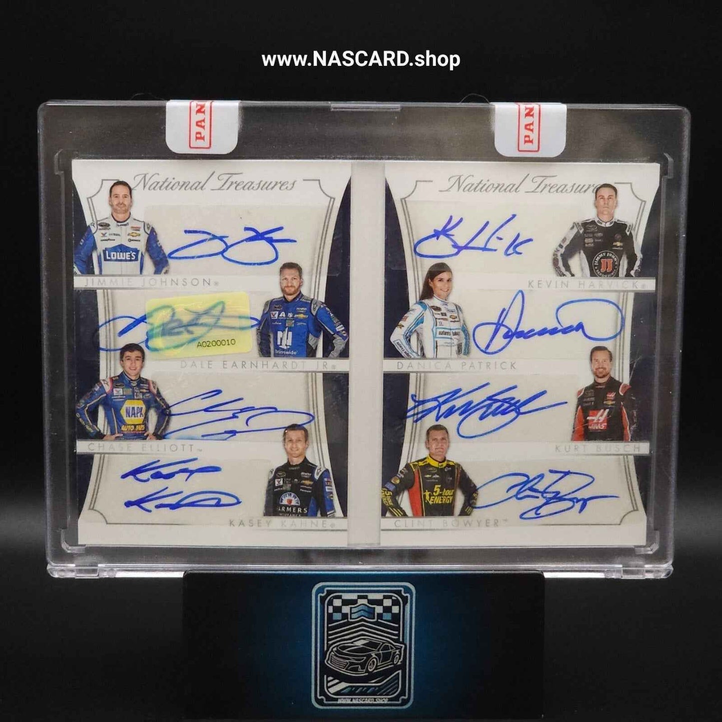 2016 Panini National Treasures NASCAR Eight Signature HMS SHR Booklet Black 2/5