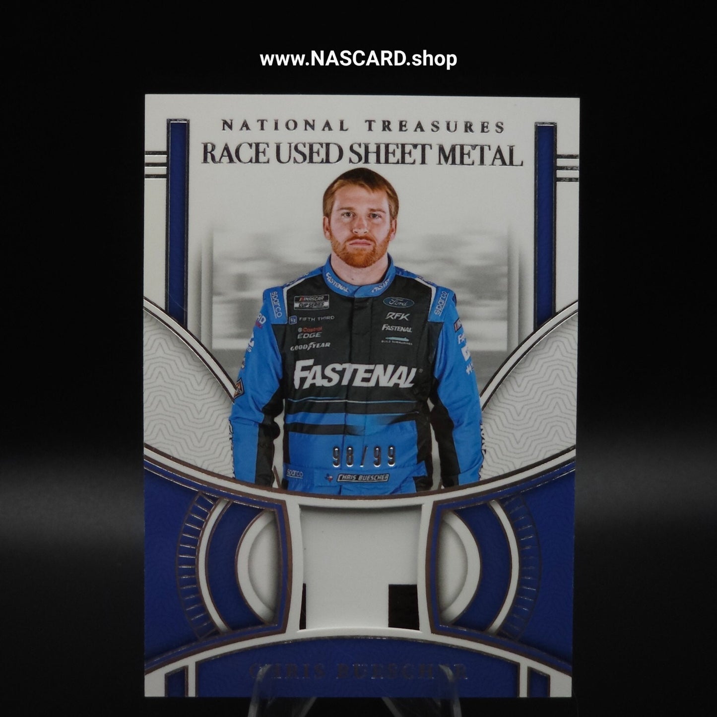 2024 National Treasures Race Used Sheet Metal Chris Beuscher /99