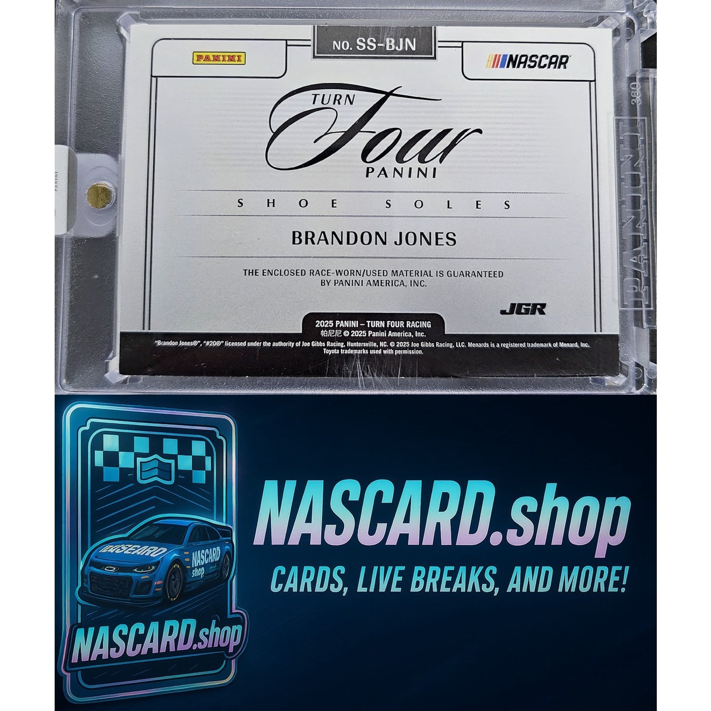 2025 Panini Turn Four #SS-BJN Brandon Jones Shoe Soles #/40