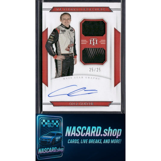 2021 Panini National Treasures #DRGG-CC Cole Custer Dual Race Gear Graphs #25/25