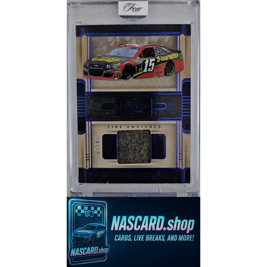 2025 Panini Turn Four #TS-CBR Clint Bowyer Tire Swatches Blue