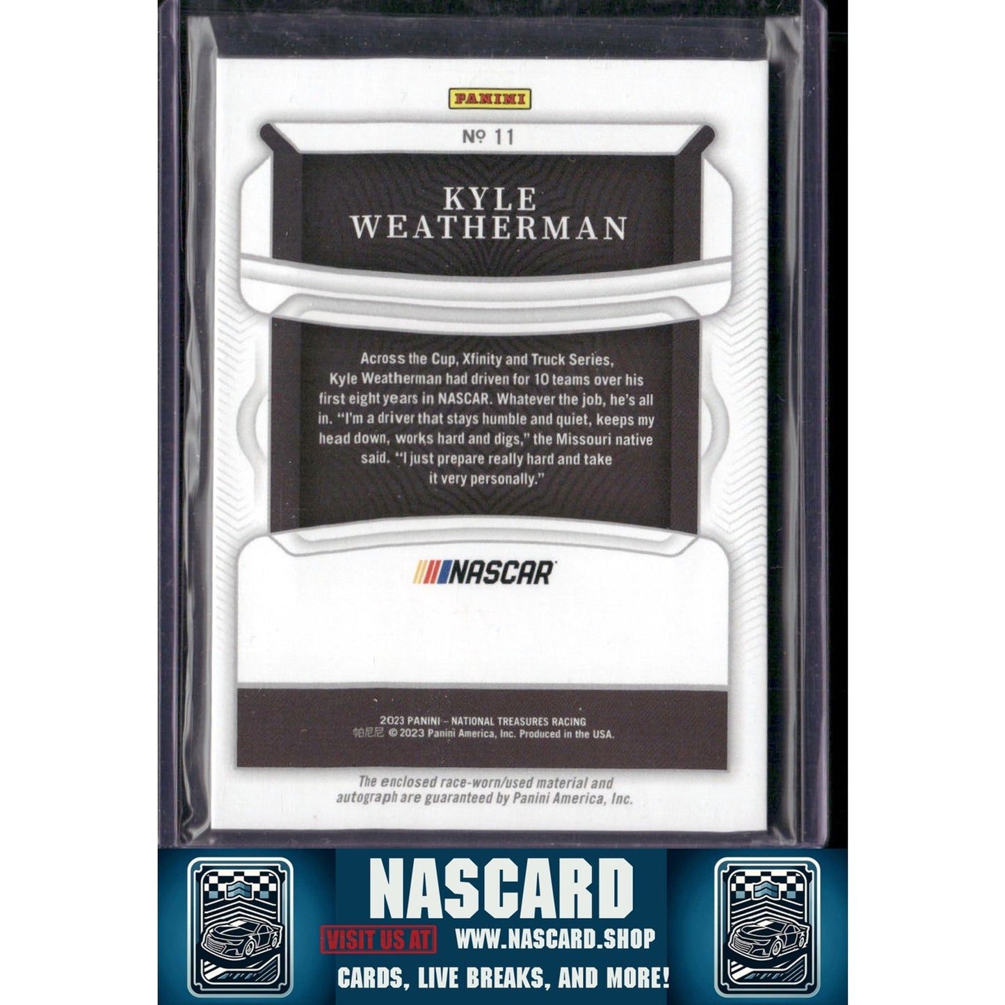 2023 National Treasures Kyle Weatherman Colossal Material Signature Silver /49