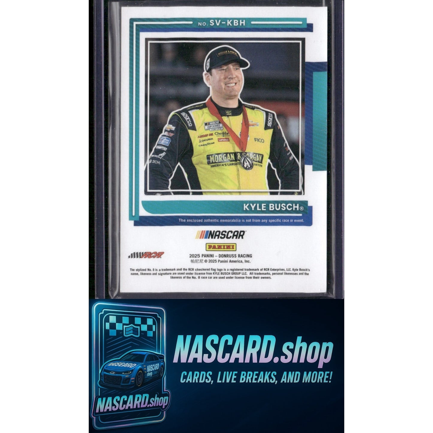 Donruss #SV-KBH Kyle Busch Souvenir Swatches