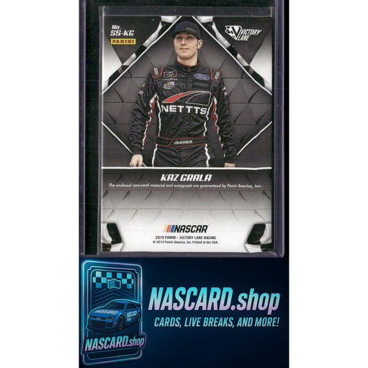 2019 Panini Victory Lane #SS-KG Kaz Grala Signature Swatches - NASCARD.shop