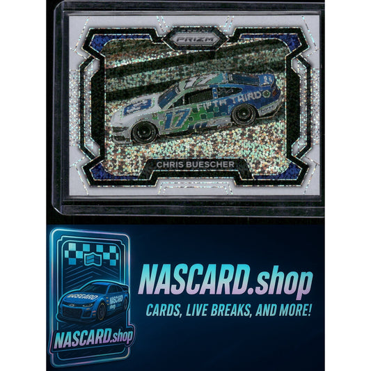 2024 Panini Prizm #79 Chris Buescher White Sparkle