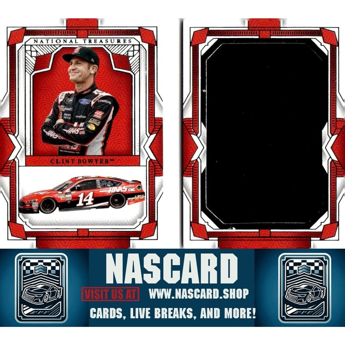 2024 National Treasures Jumbo Firesuit Booklet Clint Bowyer /25