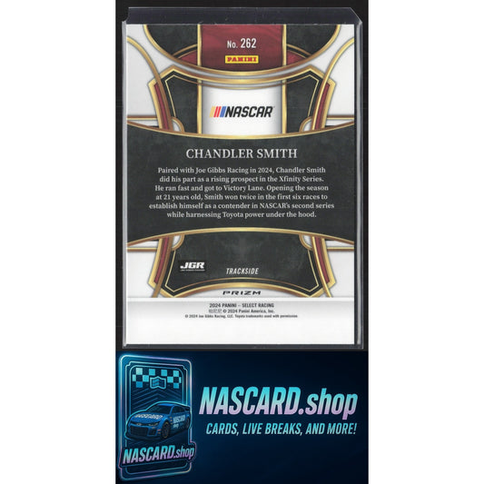 2024 Panini Select #262 Chandler Smith Zebra Prizms