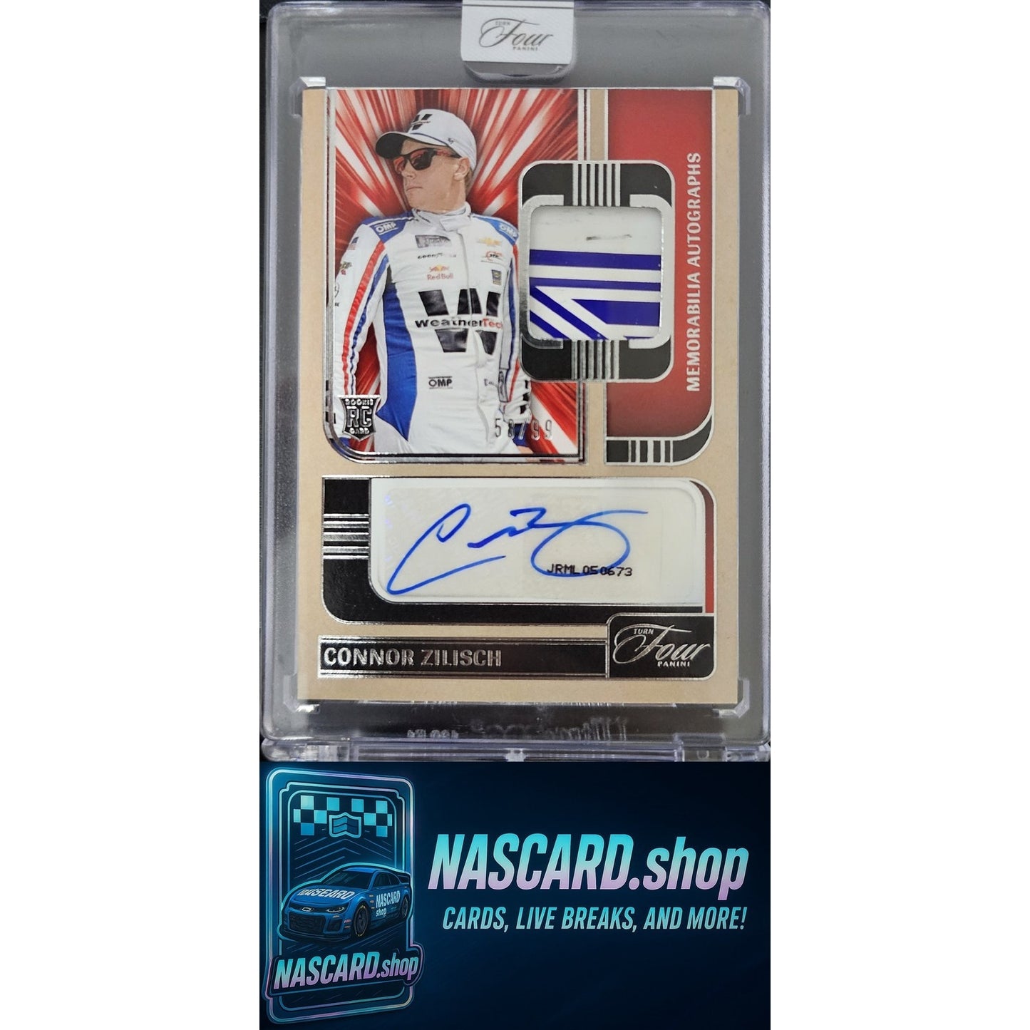 2025 Panini Turn Four #MA-CZS Connor Zilisch Memorabilia Autographs #/99 RC