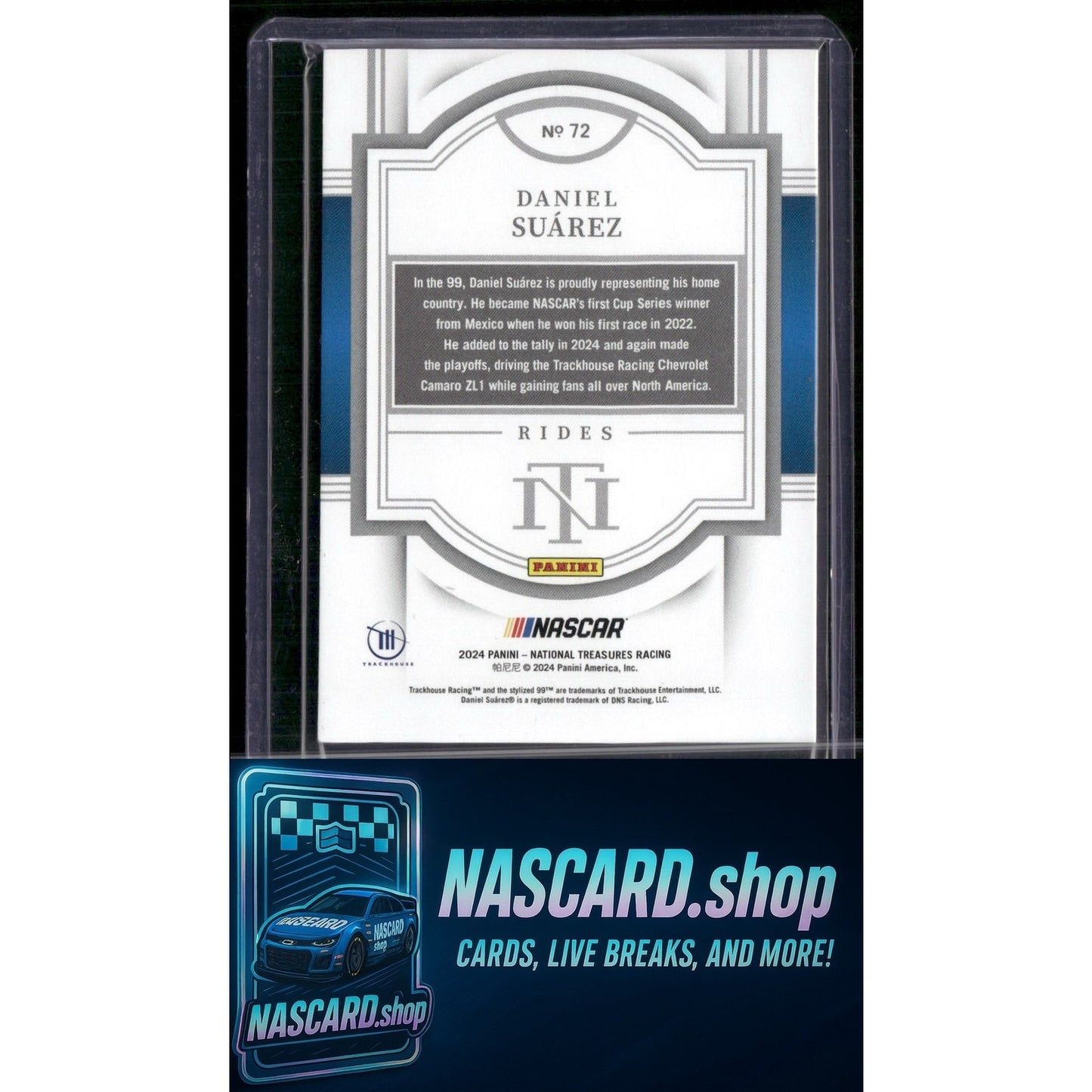 2024 Panini National Treasures #18 Daniel Suarez #/49 - NASCARD.shop