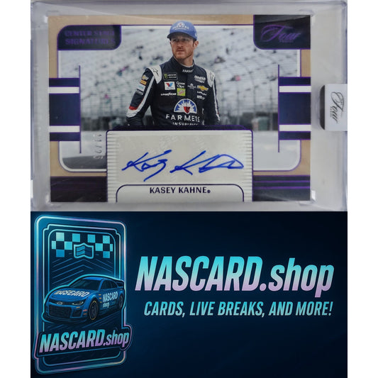 2025 Panini Turn Four #CSS-KKN Kasey Kahne Center Stage Signatures Purple #/25