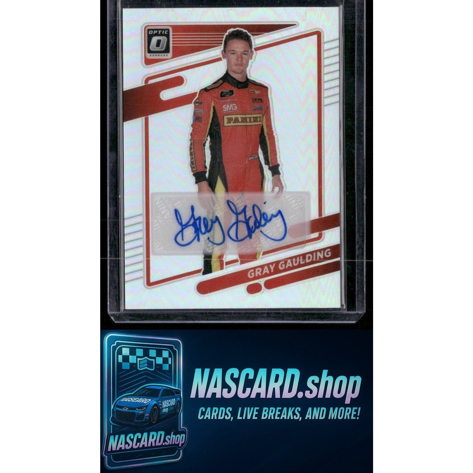 2022 Donruss #51 Gray Gaulding Optic Signatures Holo #/99 - NASCARD.shop