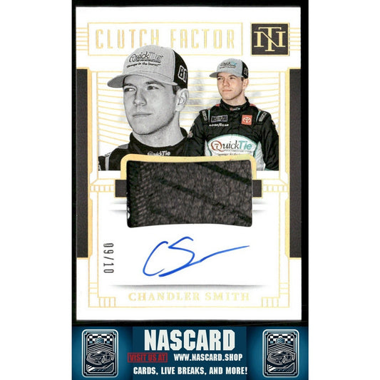 2024 National Treasures Clutch Factor Signatures Holo Gold Chandler Smith /10 - NASCARD.shop