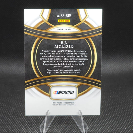 2024 Panini Select Racing Selective Swatches Flash Prizm #SS-BJM B.J. McLeod - NASCARD.shop