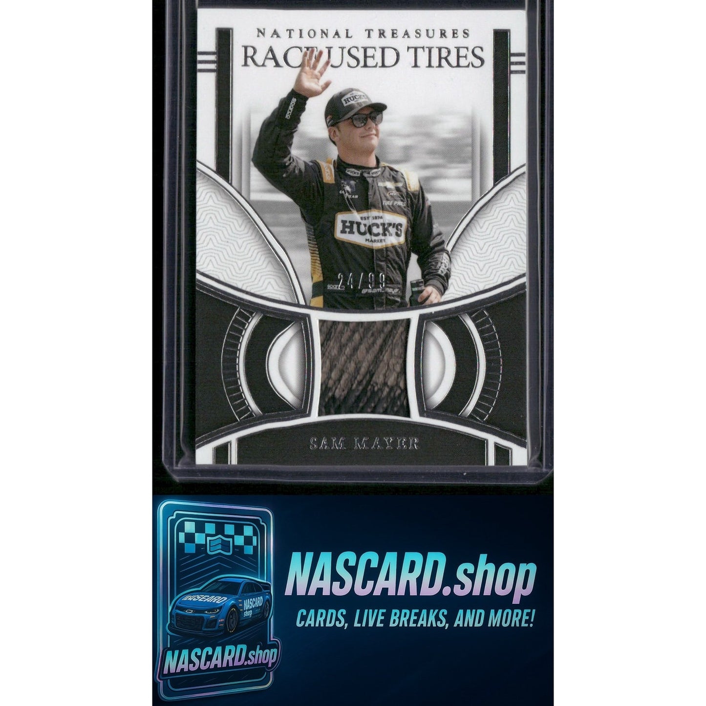 2024 Panini National Treasures #RUT-SMR Sam Mayer Race Used Tires #/99 - NASCARD.shop