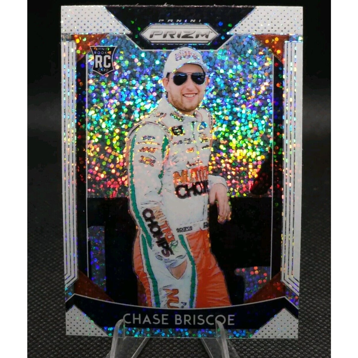 2019 Panini Prizm White Sparkle Prizm #36 Chase Briscoe Rookie Card RC