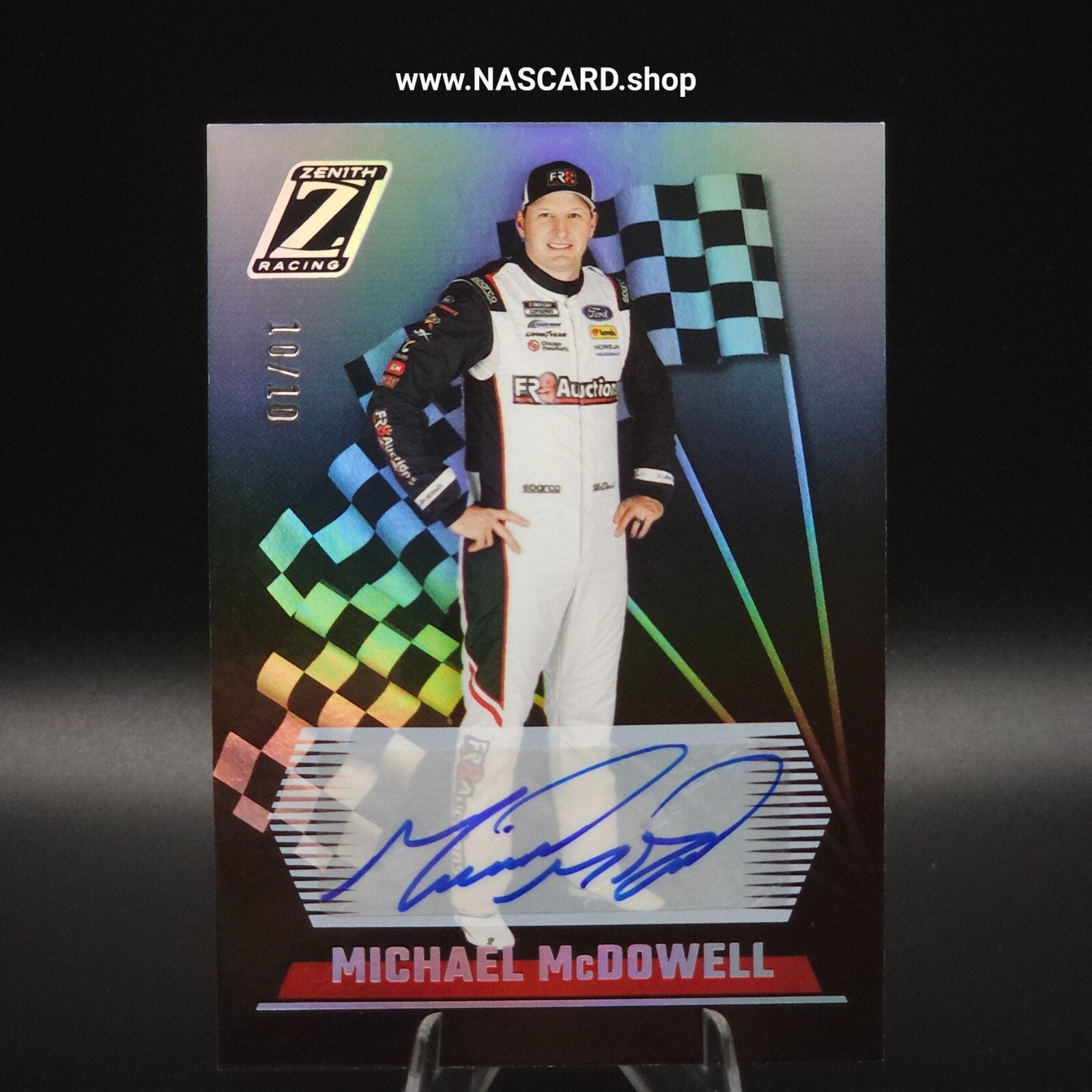 2023 Panini Chronicles - Zenith Autographs Holo SIlver Michael McDowell 10/10 - NASCARD.shop