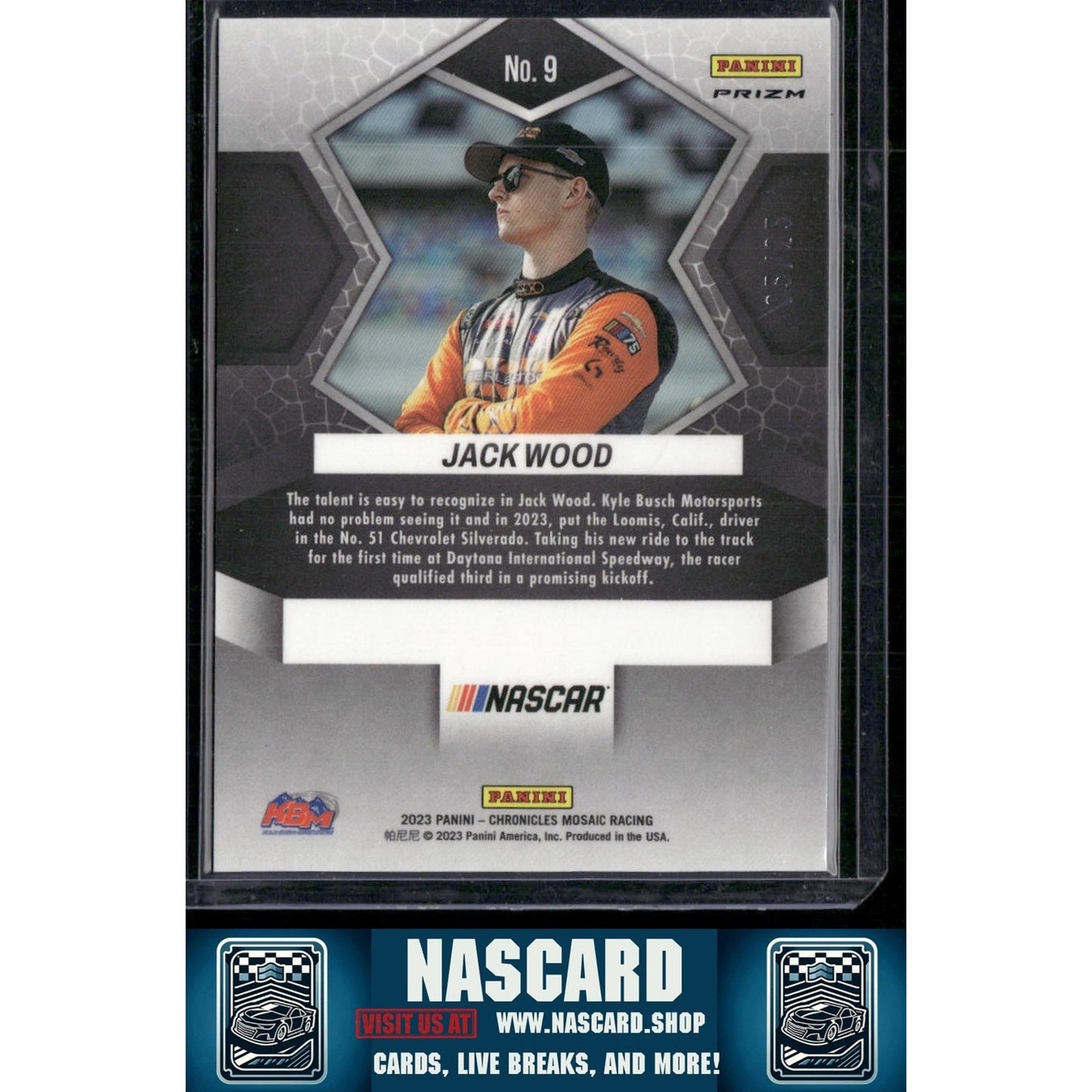 2023 Panini Chronicles #9 Jack Wood Mosaic Purple #/25 (RC) - NASCARD.shop