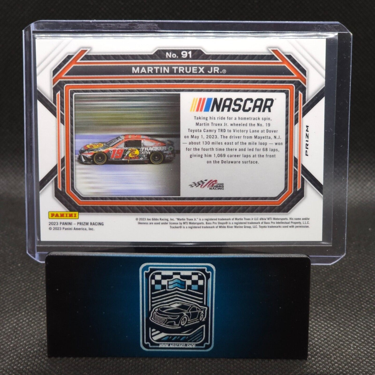 2023 Panini Prizm Racing Rides White Sparkle Prizm #91 Martin Truex Jr. - NASCARD.shop