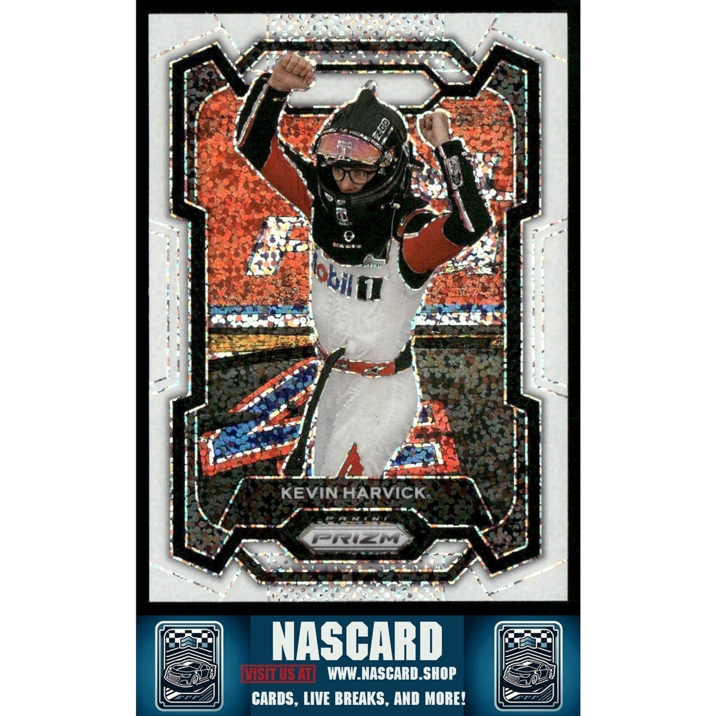 2024 Panini Prizm - Kevin Harvick #75 White Sparkle Prizm
