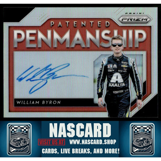 2019 Panini Prizm #PP-WB William Byron Patented Penmanship Prizm - NASCARD.shop