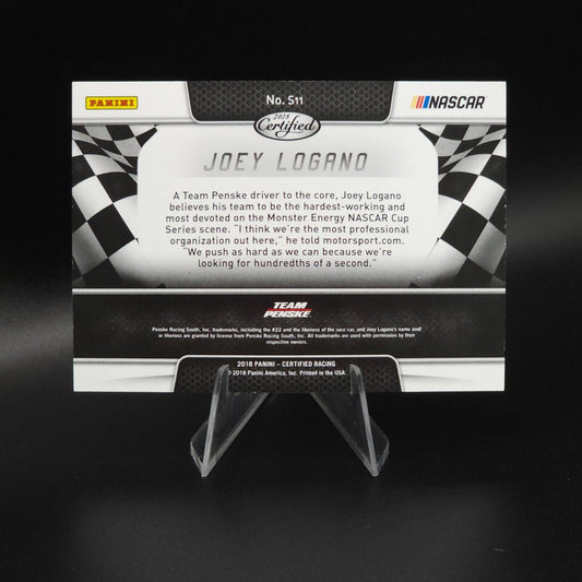 2018 Panini Certified Racing Skills Gold #S11 Joey Logano /49