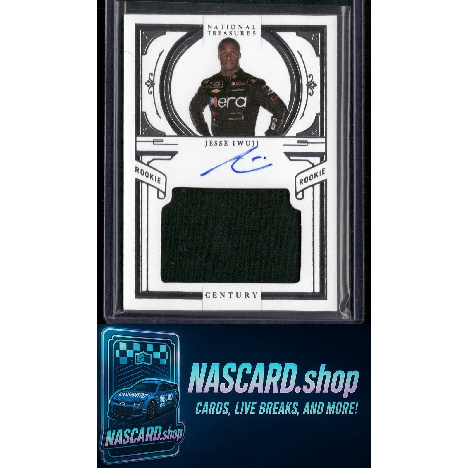 2023 National Treasures Jesse Iwuji Retro 2009 Rookie Materials Autographs #/99 - NASCARD.shop
