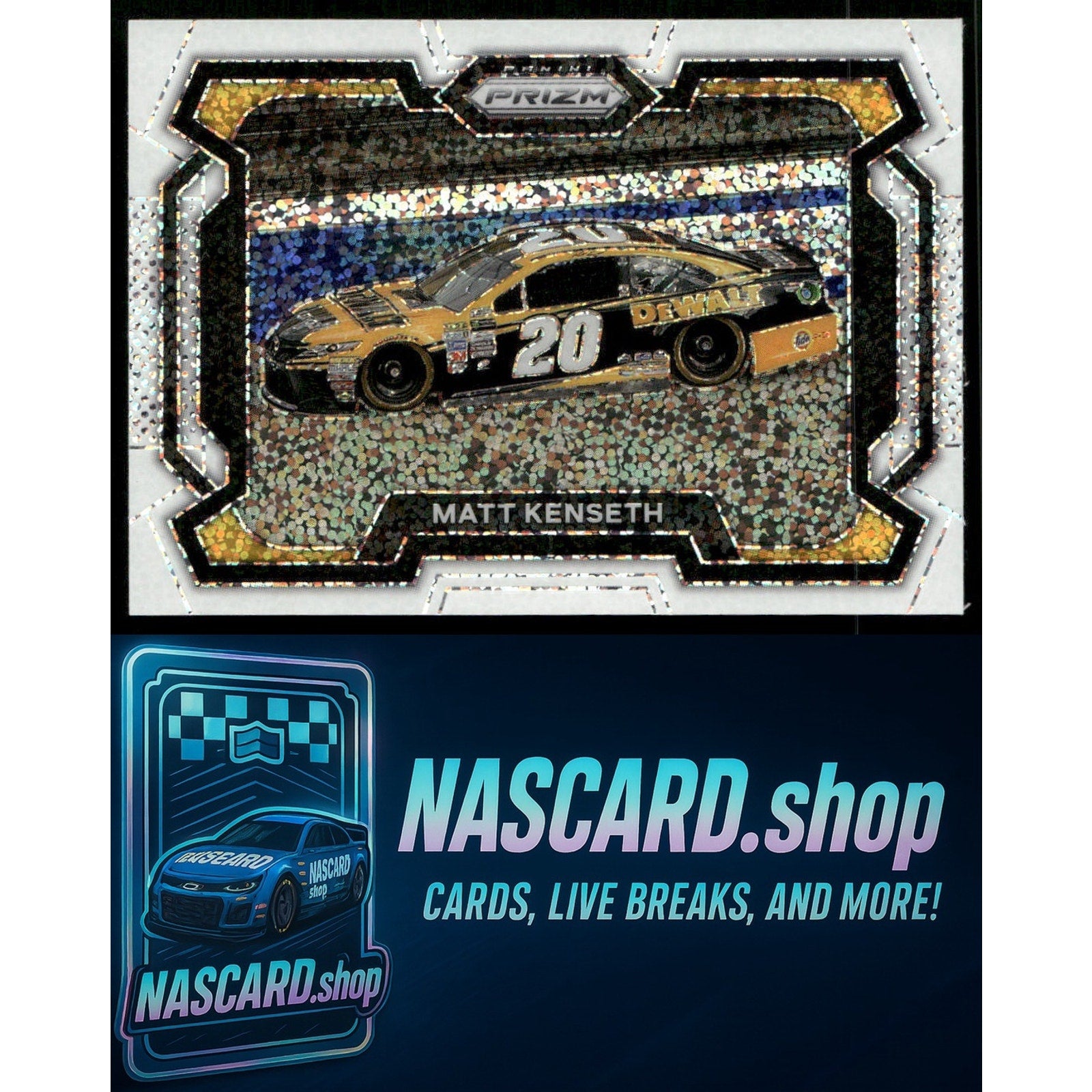 2024 Panini Prizm #90 Matt Kenseth White Sparkle - NASCARD.shop