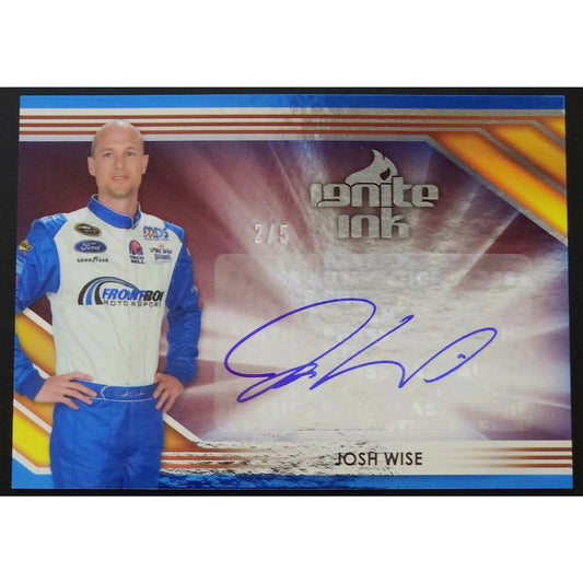 2013 Press Pass Ignite #II-JW Josh Wise Ignite Ink Red #/5