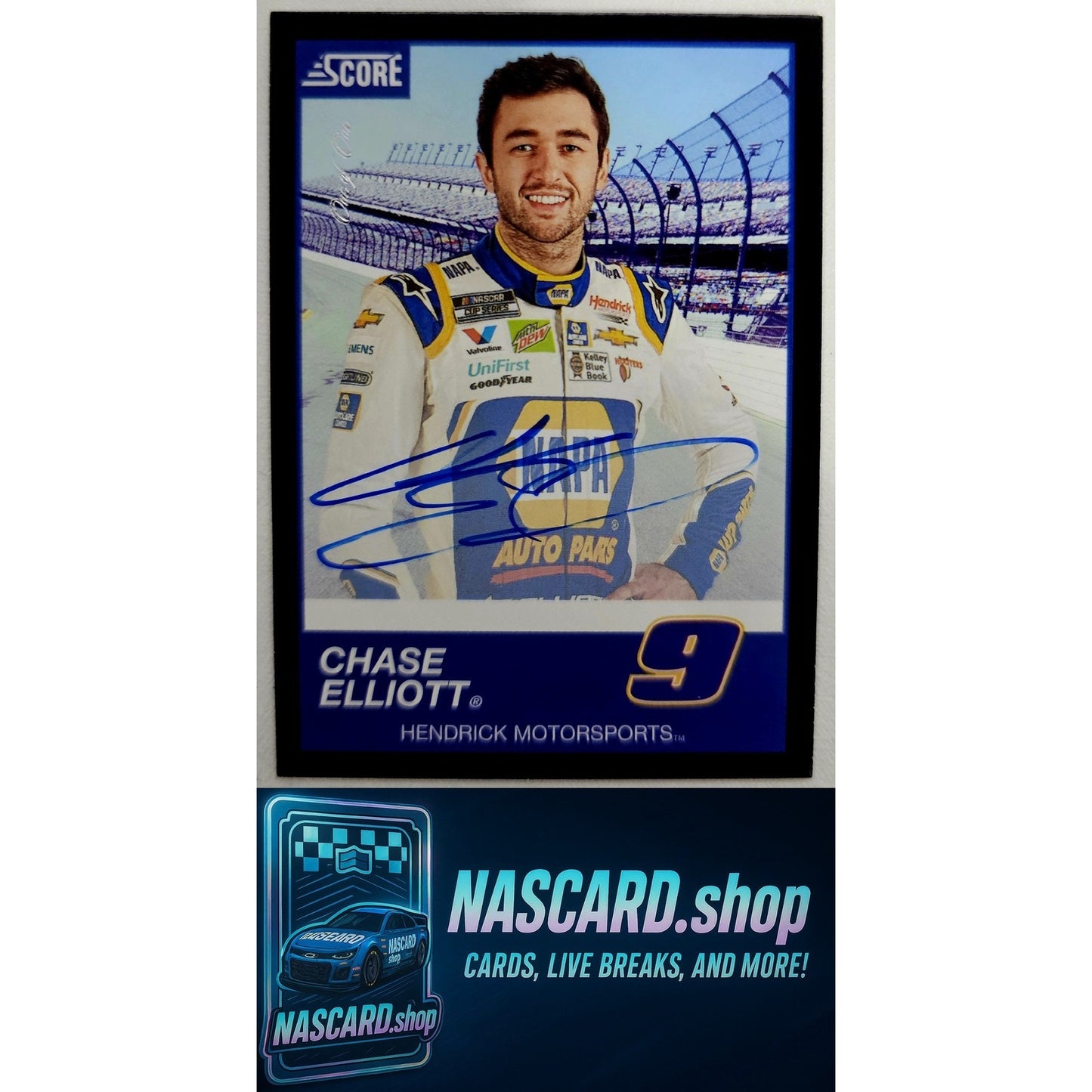 2020 Panini Chronicles #3 Chase Elliott Score Black #1/1 - NASCARD.shop