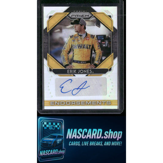 2020 Panini Prizm #E-EJ Erik Jones Endorsements Prizm