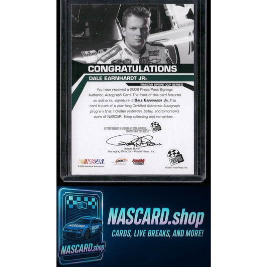 2008 Press Pass Signings Dale Earnhardt Jr.