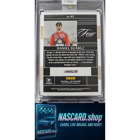2025 Panini Turn Four #45 Daniel Suarez #/75