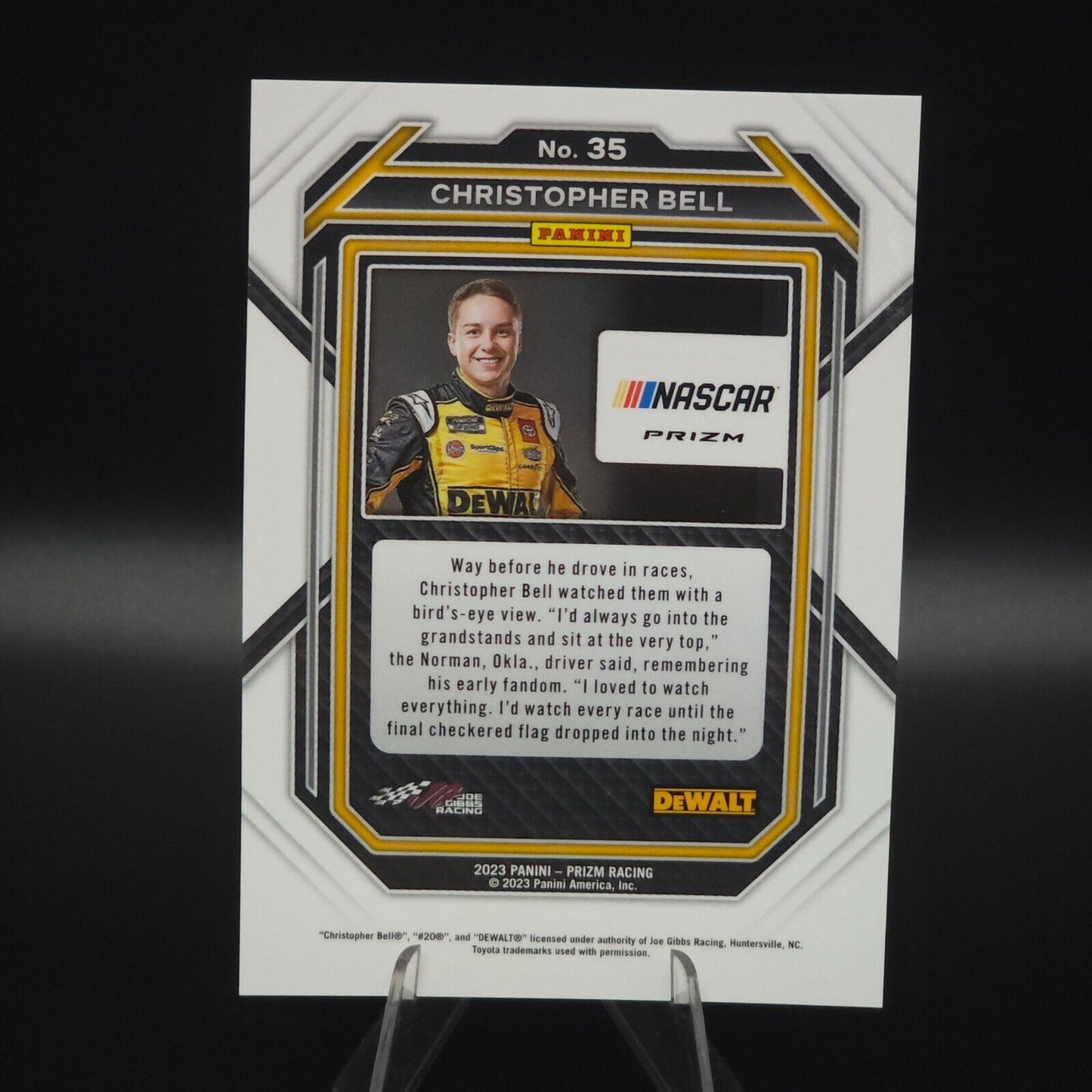 2023 Panini Prizm - Christopher Bell #35 White Sparkle Prizm